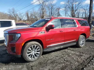 2023 GMC Yukon XL Denali with VIN 1GKS2JKL1PR558062, listed as a Copart auction lot 47520605 with 9,233 mi miles and Salvage Title. Bid and sale history available at carsss.com. Image 1.