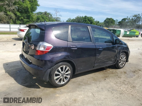 2013 Honda Fit Sport with VIN JHMGE8H57DC004712, listed as a Copart auction lot 51426885 with 203,217 mi miles and Salvage Title. Bid and sale history available at carsss.com. Image 3.