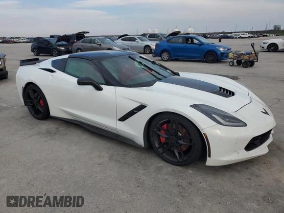 2016 Chevrolet Corvette Z51 2LT with VIN 1G1YJ2D7XG5105850, listed as a Copart auction lot 71575824 with Not provided miles and Non repairable. Bid and sale history available at DreamBid. Image 4.