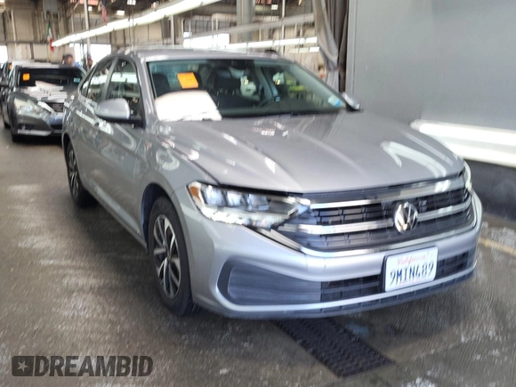 2024 Volkswagen Jetta S with VIN 3VW5M7BU6RM073190, listed as a IAAI auction lot 42844463 with 33,096 mi miles and . Bid and sale history available at DreamBid. Image 40.