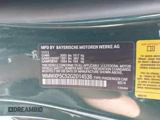 2016 MINI Hardtop with VIN WMWXP5C52G2D14536, listed as a IAAI auction lot 42565690 with 62,682 mi miles and . Bid and sale history available at DreamBid. Image 9.
