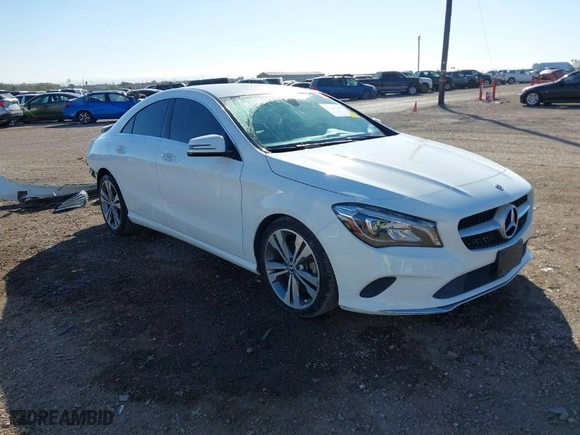 2019 Mercedes-Benz CLA with VIN WDDSJ4EB3KN770180, listed as a IAAI auction lot 41184295 with 61,417 mi miles. Bid and sale history available at carsss.com. Image 1.