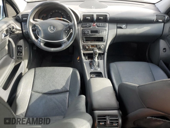 2001 Mercedes-Benz C 320 with VIN WDBRF64J81F045177, listed as a Copart auction lot 71381124 with 93,983 mi miles and Salvage Title. Bid and sale history available at DreamBid. Image 8.
