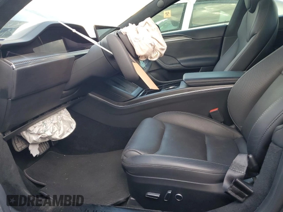 2021 Tesla Model S Plaid with VIN 5YJSA1E65MF442157, listed as a Copart auction lot 51364575 with Not provided miles and Salvage title. Bid and sale history available at DreamBid. Image 7.