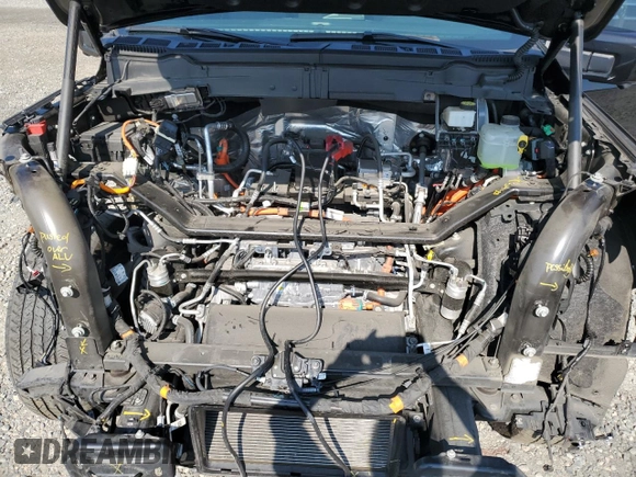 2023 Ford F-150 Lightning Pro with VIN 1FTVW1EV5PWG63666, listed as a Copart auction lot 60998415 with 35,089 mi miles and Salvage title. Bid and sale history available at DreamBid. Image 11.