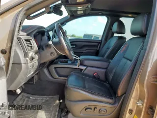 2021 Nissan Titan Pro-4X with VIN 1N6AA1EDXMN523826, listed as a Copart auction lot 61851765 with 85,783 mi miles and Salvage title. Bid and sale history available at DreamBid. Image 7.