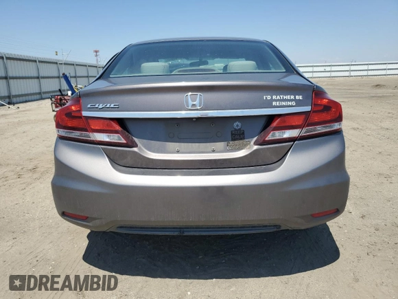 2014 Honda Civic EX with VIN 19XFB2F87EE273917, listed as a Copart auction lot 54976085 with 141,725 mi miles and Salvage Title. Bid and sale history available at carsss.com. Image 6.