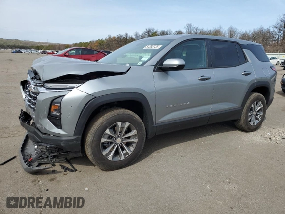 2025 Chevrolet Equinox FWD LT with VIN 3GNAXHEG5SL189293, listed as a Copart auction lot 51350735 with 1,763 mi miles and Salvage Title. Bid and sale history available at DreamBid. Image 1.