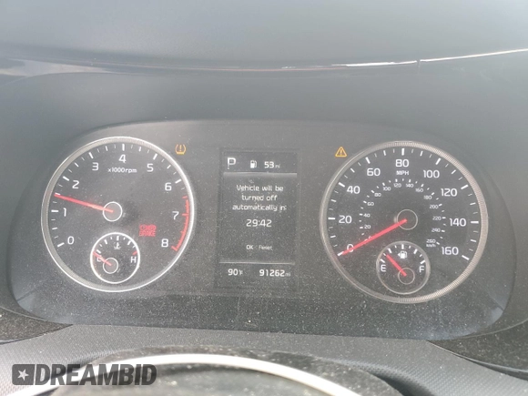 2021 Kia K5 LXS with VIN 5XXG14J24MG020565, listed as a Copart auction lot 51734455 with 91,262 mi miles and Salvage Title. Bid and sale history available at carsss.com. Image 9.