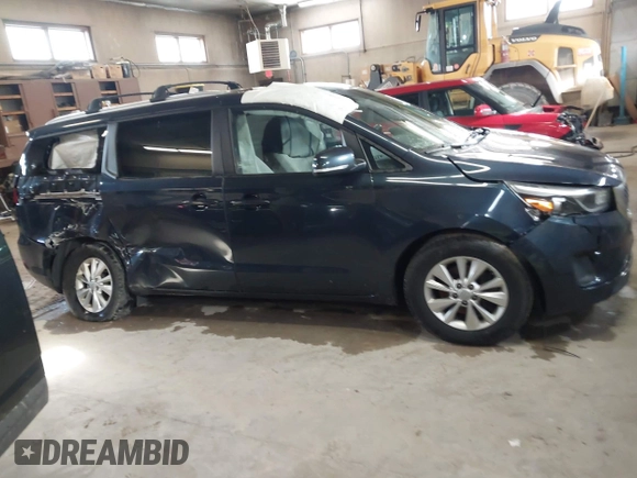 2016 Kia Sedona LX with VIN KNDMB5C10G6161548, listed as a IAAI auction lot 41957535 with 130,228 mi miles and . Bid and sale history available at DreamBid. Image 14.