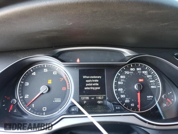 2013 Audi A4 Prestige with VIN WAUKFAFL1DA162330, listed as a Copart auction lot 85899784 with 137,705 mi miles and Salvage Title. Bid and sale history available at carsss.com. Image 9.