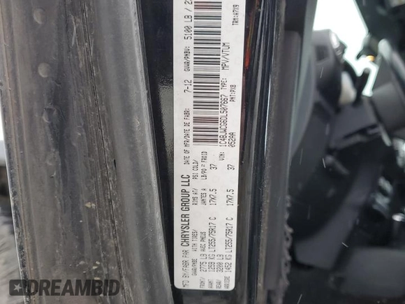 2013 Jeep Wrangler Rubicon 10th Anniversary with VIN 1C4BJWCG6DL507667, listed as a Copart auction lot 84139134 with 264,970 mi miles and Salvage Title. Bid and sale history available at DreamBid. Image 13.
