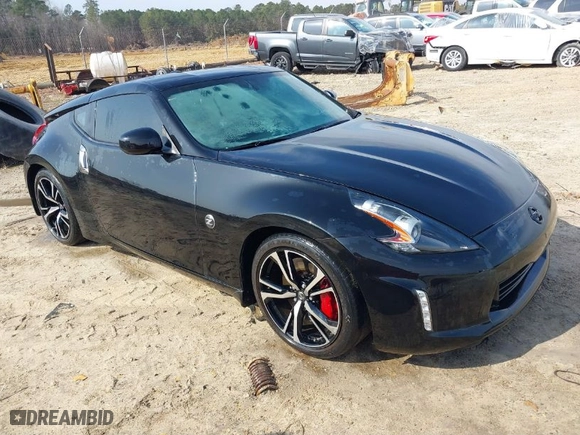 2020 Nissan 370Z Coupe with VIN JN1AZ4EH2LM822220, listed as a IAAI auction lot 41500687 with 36,261 mi miles. Bid and sale history available at carsss.com. Image 1.