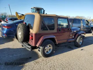 2001 Jeep Wrangler Sahara with VIN 1J4FA59S41P337699, listed as a Copart auction lot 80493224 with 143,036 mi miles and Salvage Title. Bid and sale history available at carsss.com. Image 3.