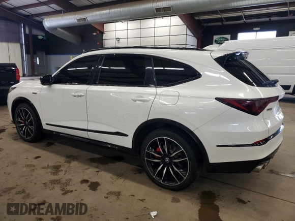 2023 Acura MDX Type S w/Advance Package with VIN 5J8YD8H88PL000130, listed as a Copart auction lot 48177585 with 37,861 mi miles and Salvage Title. Bid and sale history available at carsss.com. Image 2.