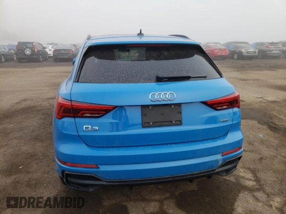 2020 Audi Q3 S line Prestige with VIN WA1FECF35L1004827, listed as a Copart auction lot 68363922 with 34,959 mi miles. Bid and sale history available at carsss.com. Image 6.