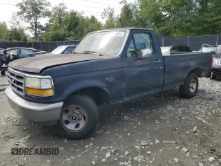 1992 Ford F-150 with VIN 1FTDF15Y7NPA55225, listed as a Copart auction lot 72142614 with 0 mi miles and Salvage Title. Bid and sale history available at carsss.com. Image 1.