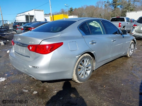 2017 Infiniti Q50 3.0t Premium with VIN JN1EV7AP3HM734280, listed as a IAAI auction lot 41607757 with 50,435 mi miles. Bid and sale history available at carsss.com. Image 4.