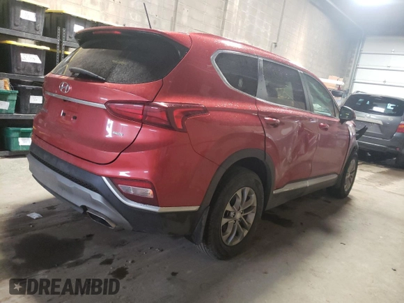 2020 Hyundai Santa Fe SE with VIN 5NMS2CAD5LH191893, listed as a Copart auction lot 41369023 with 14,341 mi miles and . Bid and sale history available at DreamBid. Image 3.