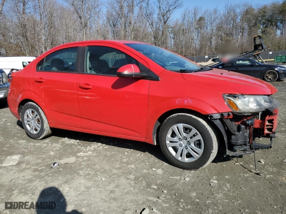 2017 Chevrolet Sonic LS with VIN 1G1JA5SH8H4144071, listed as a Copart auction lot 43935785 with NaN miles and Salvage Title. Bid and sale history available at carsss.com. Image 4.
