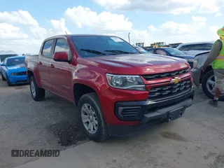 2021 Chevrolet Colorado 2WD LT with VIN 1GCGSCEN2M1125953, listed as a IAAI auction lot 42508823 with 106,215 mi miles and . Bid and sale history available at DreamBid. Image 1.