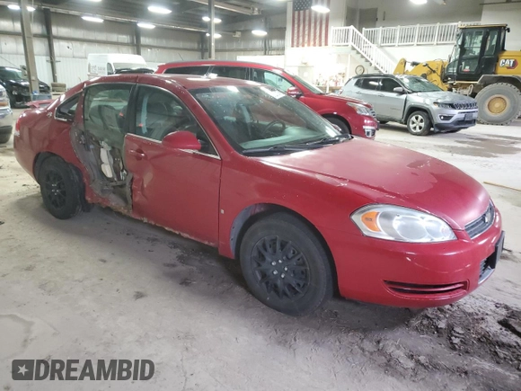 2008 Chevrolet Impala LS z VIN 2G1WB55K389183688, wystawiony jako Copart lot #51533275 z przebiegiem 193 789 mil mil oraz Szkoda całkowita • Salvage title. Historia ofert i sprzedaży dostępna na DreamBid. Obrazek 4.
