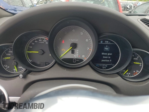 2017 Porsche Cayenne S E-Hybrid with VIN WP1AE2A27HLA75174, listed as a Copart auction lot 58209005 with 95,565 mi miles and Clean title. Bid and sale history available at DreamBid. Image 9.