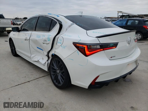 2022 Acura ILX Premium with VIN 19UDE2F86NA008120, listed as a Copart auction lot 40157743 with 7,488 mi miles and . Bid and sale history available at DreamBid. Image 2.