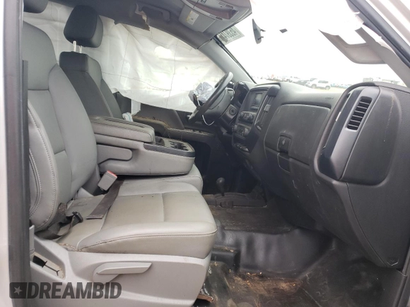 2017 Chevrolet Silverado 1500 Work Truck with VIN 1GCVKNEC8HZ383225, listed as a Copart auction lot 45397455 with 0 mi miles and Salvage Title. Bid and sale history available at carsss.com. Image 7.
