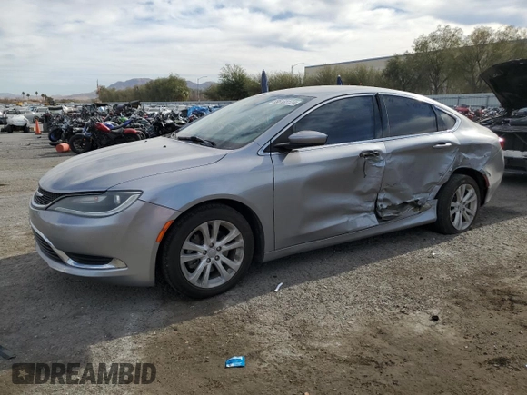 2016 Chrysler 200 Limited with VIN 1C3CCCAB8GN171036, listed as a Copart auction lot 86133124 with 150,895 mi miles and Salvage Title. Bid and sale history available at carsss.com. Image 1.