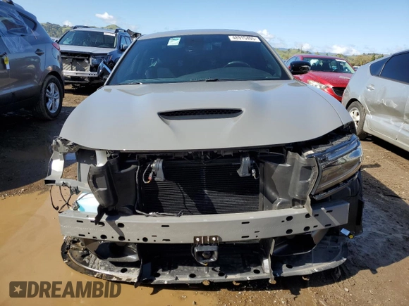 2023 Dodge Charger GT with VIN 2C3CDXHG0PH670993, listed as a Copart auction lot 48915405 with 7,740 mi miles and Salvage Title. Bid and sale history available at DreamBid. Image 5.