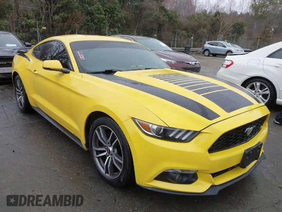 2016 Ford Mustang EcoBoost with VIN 1FA6P8TH4G5307700, listed as a IAAI auction lot 41601053 with 218,757 mi miles and . Bid and sale history available at carsss.com. Image 1.