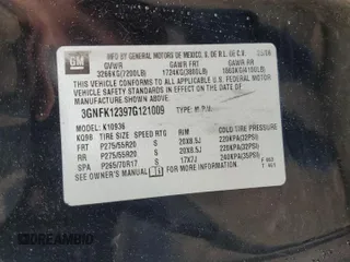 2008 Chevrolet Suburban LTZ with VIN 1GNFK16308J107400, listed as a Copart auction lot 61567295 with 272,454 mi miles and Salvage title. Bid and sale history available at DreamBid. Image 13.