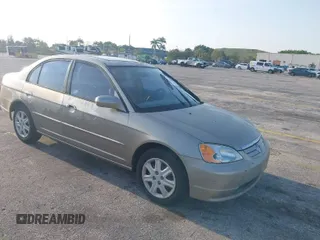 2003 Honda Civic EX with VIN 2HGES26703H605041, listed as a IAAI auction lot 41973846 with 210,042 mi miles. Bid and sale history available at carsss.com. Image 1.