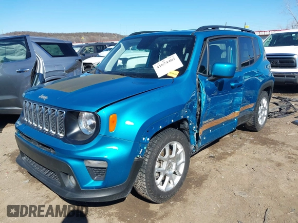 2020 Jeep Renegade Altitude with VIN ZACNJABB0LPL85188, listed as a IAAI auction lot 41674402 with 86,022 mi miles and . Bid and sale history available at DreamBid. Image 17.