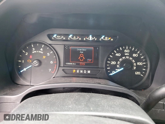 2019 Ford F-150 XL with VIN 1FTEW1C54KKF26298, listed as a Copart auction lot 62091785 with 108,889 mi miles and Salvage title. Bid and sale history available at DreamBid. Image 9.