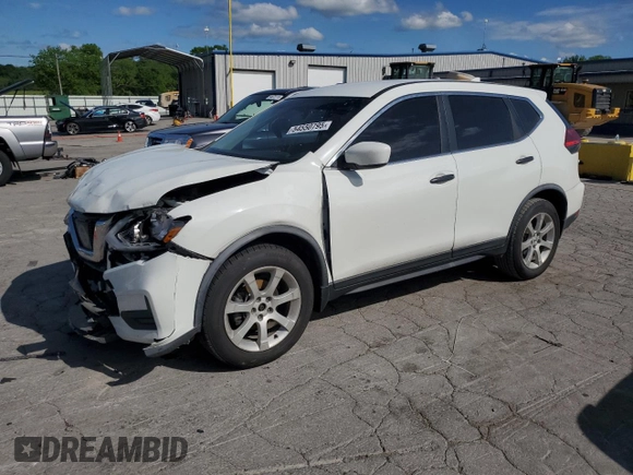 2017 Nissan Rogue S with VIN KNMAT2MT7HP613604, listed as a Copart auction lot 54550795 with 111,808 mi miles and Salvage Title. Bid and sale history available at DreamBid. Image 1.
