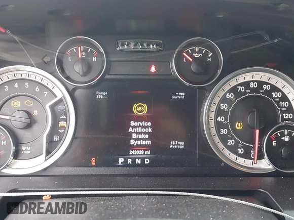 2015 Ram 1500 Big Horn with VIN 3C6RR7LTXFG629627, listed as a IAAI auction lot 42266612 with 243,039 mi miles and . Bid and sale history available at DreamBid. Image 7.
