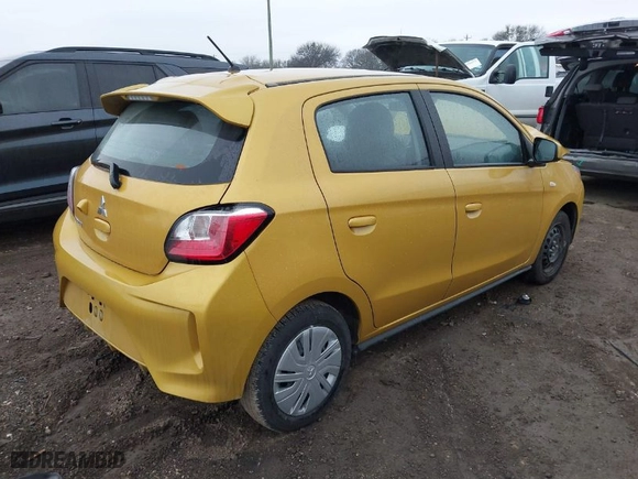 2024 Mitsubishi Mirage ES with VIN ML32AUHJ4RH005388, listed as a IAAI auction lot 41611223 with 9,505 mi miles. Bid and sale history available at carsss.com. Image 4.