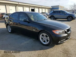 2008 BMW 3 Series 328i with VIN WBAVA37578NL58844, listed as a Copart auction lot 50843505 with 127,904 mi miles and Salvage Title. Bid and sale history available at DreamBid. Image 4.
