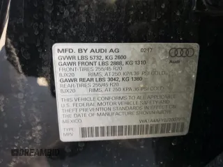 2018 Audi SQ5 Premium Plus with VIN WA1A4AFY0J2007915, listed as a Copart auction lot 61176533 with 53,727 mi miles. Bid and sale history available at carsss.com. Image 13.