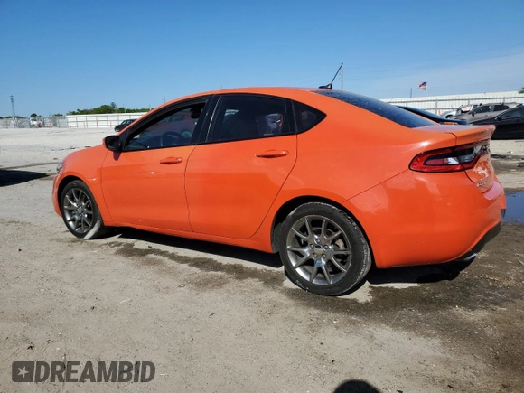 2015 Dodge Dart SXT with VIN 1C3CDFBBXFD237863, listed as a Copart auction lot 50541315 with 90,882 mi miles and Salvage Title. Bid and sale history available at carsss.com. Image 2.