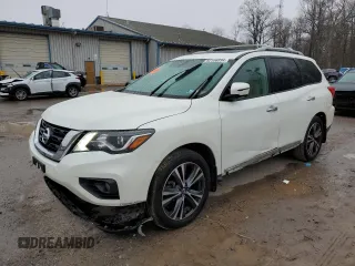 2020 Nissan Pathfinder Platinum with VIN 5N1DR2DM0LC623651, listed as a Copart auction lot 82106934 with 75,844 mi miles and Salvage Title. Bid and sale history available at carsss.com. Image 1.