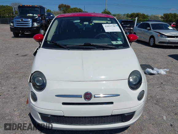 2015 FIAT 500 Pop with VIN 3C3CFFAR5FT663043, listed as a IAAI auction lot 42037387 with 65,266 mi miles. Bid and sale history available at carsss.com. Image 12.