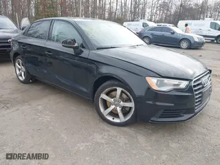 2015 Audi A3 1.8T Premium with VIN WAUACGFF5F1009468, listed as a IAAI auction lot 41697638 with 1 mi miles. Bid and sale history available at carsss.com. Image 1.