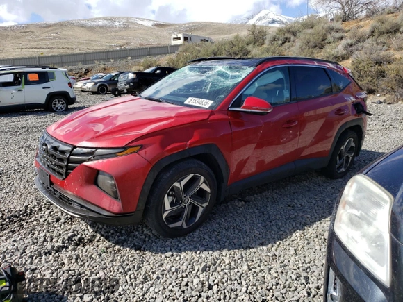 2022 Hyundai Tucson Limited with VIN 5NMJECAE6NH111936, listed as a Copart auction lot 51534835 with 35,073 mi miles and Salvage Title. Bid and sale history available at carsss.com. Image 1.