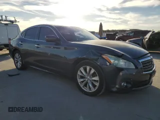2011 Infiniti M37 with VIN JN1BY1AP8BM322399, listed as a Copart auction lot 81765864 with 107,444 mi miles and Salvage Title. Bid and sale history available at carsss.com. Image 4.