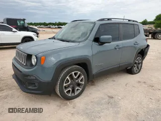2018 Jeep Renegade Latitude with VIN ZACCJABB2JPH60991, listed as a Copart auction lot 55879785 with 109,458 mi miles and Clean Title. Bid and sale history available at carsss.com. Image 1.