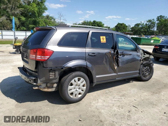 2017 Dodge Journey SE with VIN 3C4PDCAB6HT621987, listed as a Copart auction lot 52559305 with 169,468 mi miles and Salvage Title. Bid and sale history available at DreamBid. Image 3.