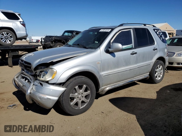 2000 Mercedes-Benz M 320/430/500 with VIN 4JGAB72E3YA172993, listed as a Copart auction lot 47051815 with 112,355 mi miles and Salvage title. Bid and sale history available at DreamBid. Image 1.